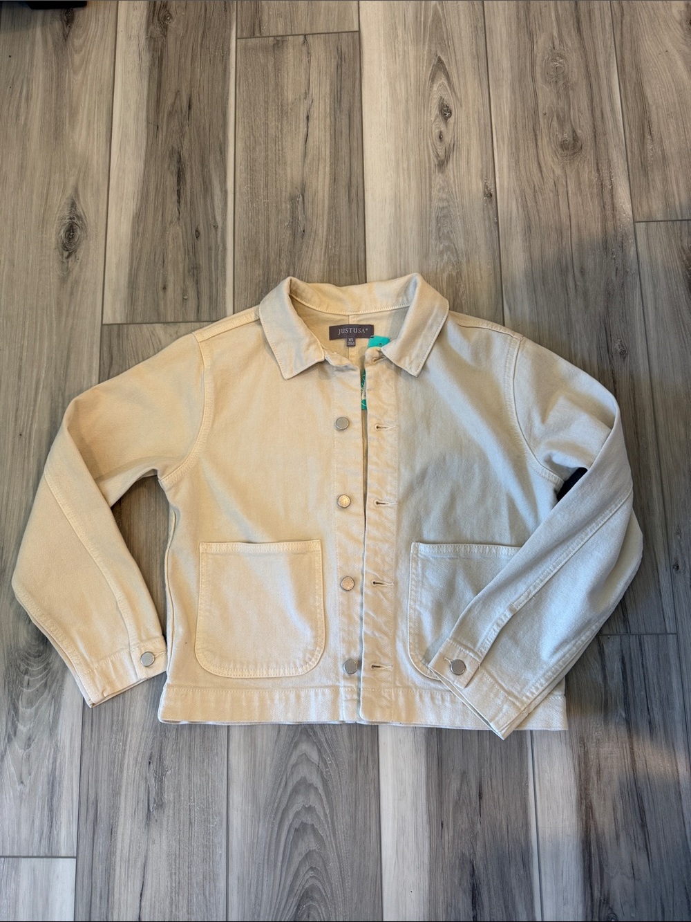 Just USA Ecru Chore Jacket